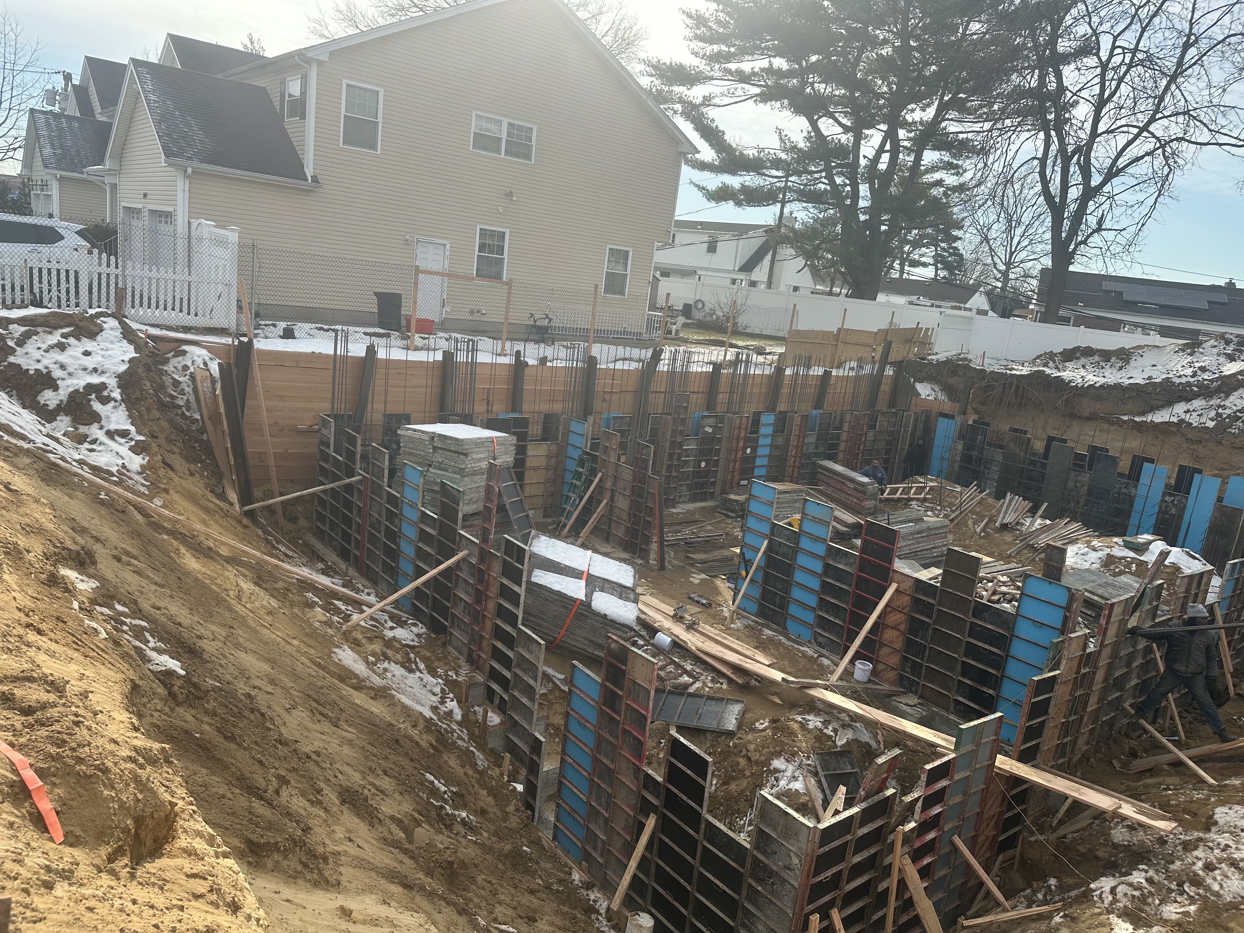 Excavation and foundation work